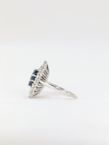 Bague 49 Bague marquise saphirs et diamants 58 Facettes 319