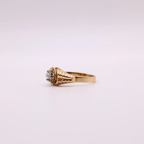 Bague Bague Solitaire et Chevalière or jaune et spinelle 58 Facettes