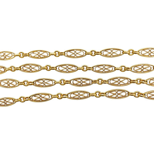 Collier Sautoir filigrane en or jaune 58 Facettes 30721