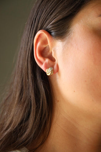 Boucles d'oreilles Boucles d'oreilles Puces Or jaune Diamant 58 Facettes 2284147CN