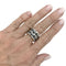 Bague 55 Bague Chanel "Ultra" grand modèle en or blanc et céramique noire. 58 Facettes 31521