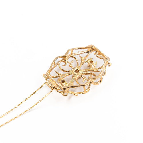 Collier Collier Pendentif Or jaune Diamant 58 Facettes 1962892CN
