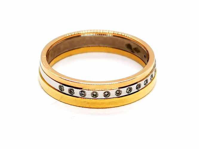 Bague 51 Bague Alliance Or jaune Diamant 58 Facettes 1186420CN