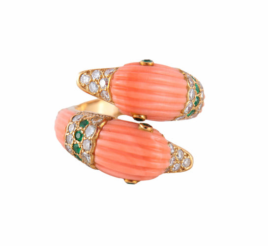 Bague 50 BAGUE VAN CLEEF & ARPELS "DAUPHINS" 58 Facettes BO/220040 RIV