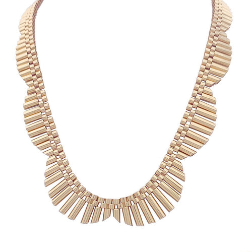 Collier Collier collerette années 1950 or rose. 58 Facettes 33517