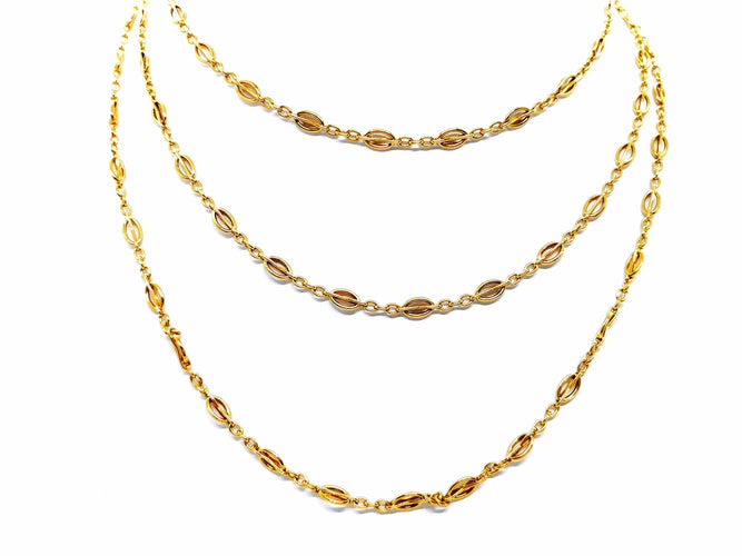 Collier Collier Sautoir Or jaune 58 Facettes 968091CN