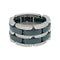 Bague 52 Bague Chanel, modèle "Ultra", en or blanc, céramique noire et diamants. 58 Facettes 31664