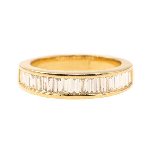 Bague 56 Bague Demi alliance Or jaune Diamant 58 Facettes 2201524CN