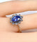 Bague Bague marguerite saphir et diamants 58 Facettes AB156