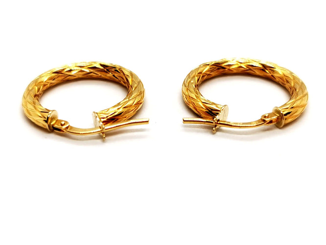 Boucles d'oreilles Boucles d'oreilles Créoles Or jaune 58 Facettes 1316727CN
