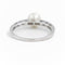 Bague 59 Bague Or blanc Perle 58 Facettes 1875600CN