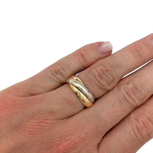 Bague 50 Bague Cartier, "Trinity Classique", trois ors. 58 Facettes 31311