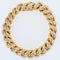 Bracelet Large Gourmette or jaune américaine 58 Facettes CVBR21