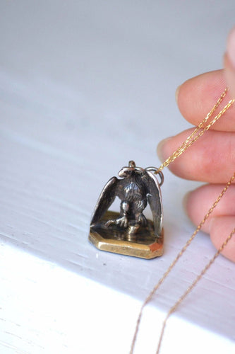 Pendentif Pendentif sceau aigle et intaille jaspe sanguin 58 Facettes