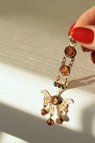 Pendentif Pendentif Saint Esprit, Or et Email 58 Facettes