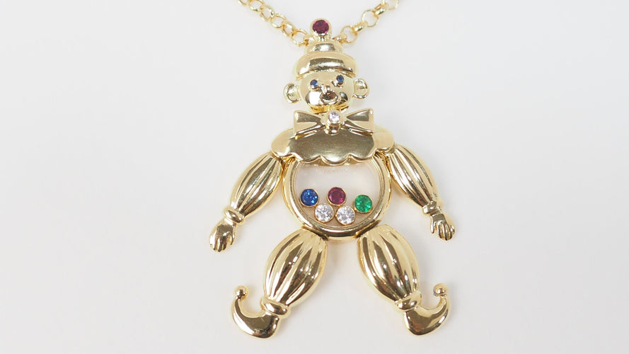 Pendentif Chopard - Collier Pendentif Vintage Happy Clown Diamants Or Jaune 58 Facettes 32460