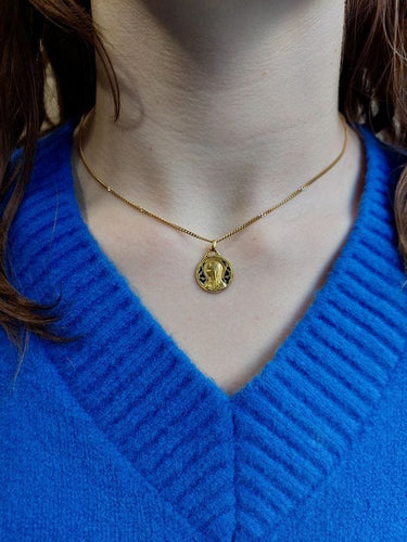Pendentif Médaille Vierge or et émail 58 Facettes 081211