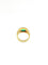 Bague Bague or jaune émeraude ovale et diamants 58 Facettes