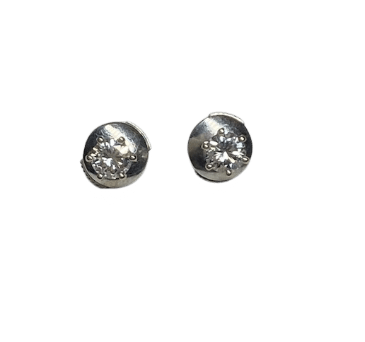 Boucles d'oreilles PUCES D'OREILLES OR DIAMANTS 58 Facettes