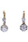 Boucles d'oreilles DORMEUSES DIAMANTS ART-NOUVEAU 58 Facettes 081691