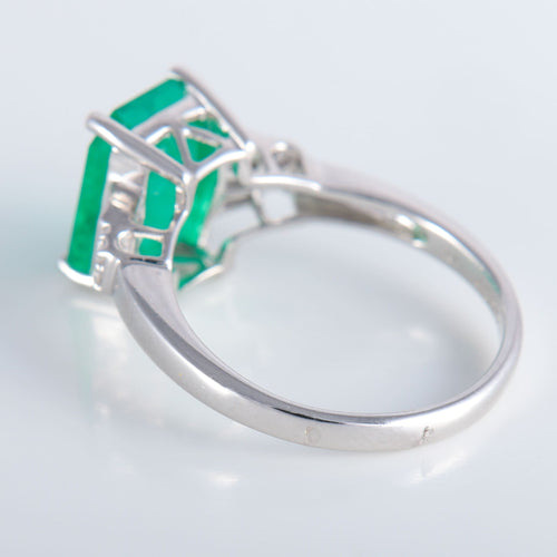 Bague 54 Bague Emeraude de Colombie Diamants 58 Facettes 324E110