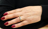 Bague 56 Bague jonc, or jaune, diamants 58 Facettes RA-452/6