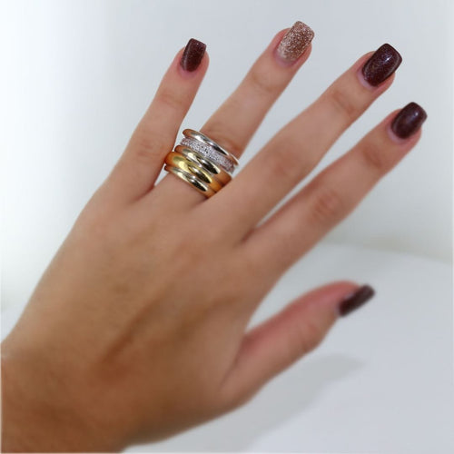 Bague Bague POMELLATO "Tubolare" diamants 58 Facettes