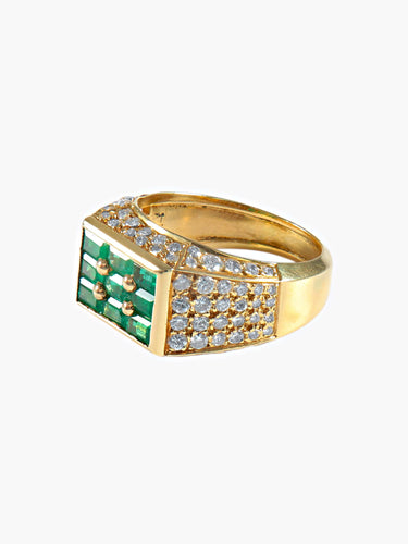 Bague 52 Bague signée Fred Emeraudes 58 Facettes