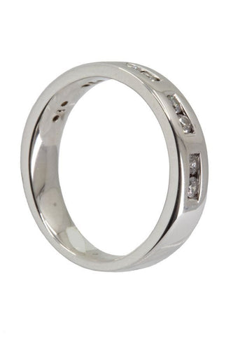 Bague 47 DEMI-ALLIANCE DIAMANTS 58 Facettes 038641