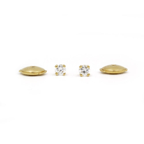 Boucles d'oreilles Puces d'oreilles Or Et Diamants 58 Facettes R220082