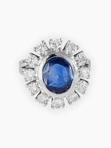 Bague Bague Marguerite Saphir et Diamants 58 Facettes HS2859