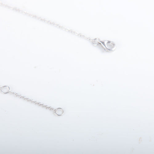 Collier Collier Or blanc 10 diamants 58 Facettes 8393