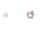 Boucles d'oreilles boucles d'oreilles POIRAY puces tresse or blanc diamants 58 Facettes 254847