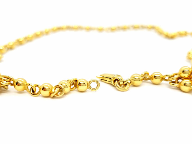 Collier Collier Boules Or jaune 58 Facettes 870904CD