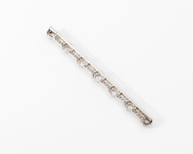 Broche Broche en platine et diamants - époque Art Déco 58 Facettes