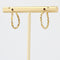 Boucles d'oreilles Créoles torsadées 2 ors 58 Facettes 19-456E