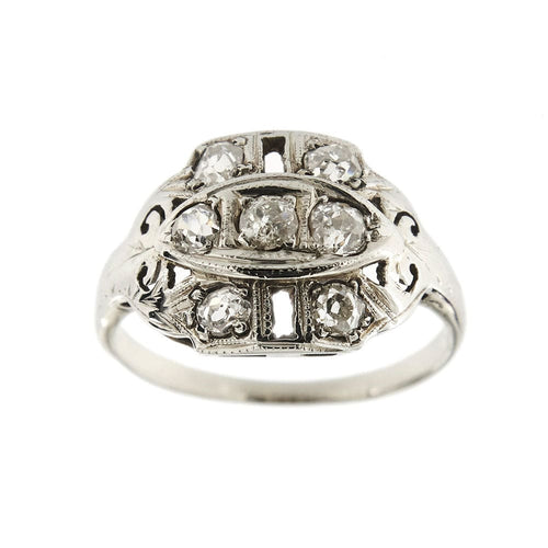 Bague 53 Bague Art Déco Diamants 58 Facettes 32201