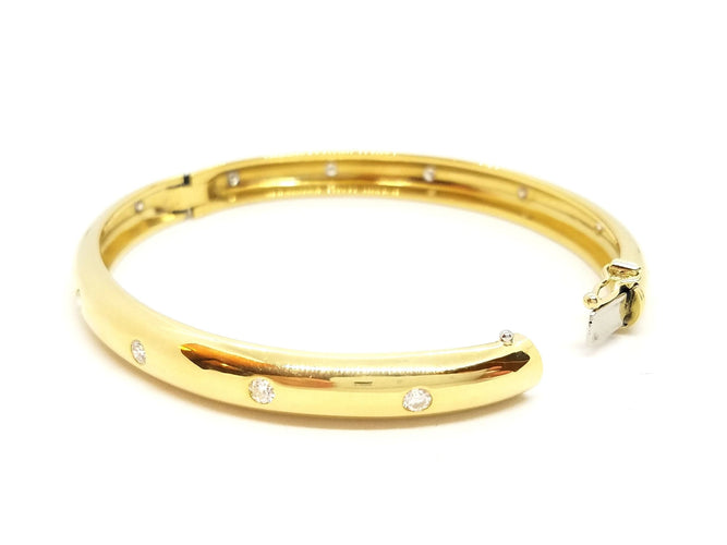 Bracelet Bracelet Jonc Or jaune Diamant 58 Facettes 588120CN