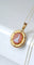 Pendentif Médaillon camée agate et perles sur or jaune 58 Facettes
