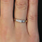 Bague 50 Bague or blanc saphirs blancs d'occasion 58 Facettes 19-008B