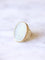 Bague chevalière talisman ancienne en or et calcédoine gravée d'une intaille orientale 58 Facettes