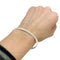 Bracelet Bracelet en or blanc entièrement serti de diamants. 58 Facettes 31043