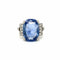 Bague Bague Art Déco Platine Diamant Saphir 58 Facettes