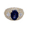 Bague 49 Bague saphir, or jaune et diamants. 58 Facettes 32103