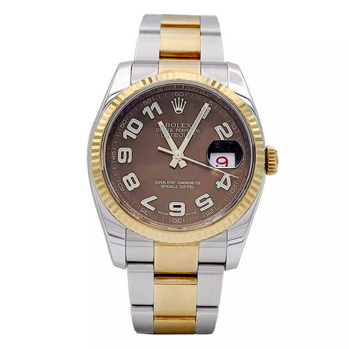 Montre Montre Rolex, "Oyster Perpetual Datejust", or jaune, acier. 58 Facettes 32934