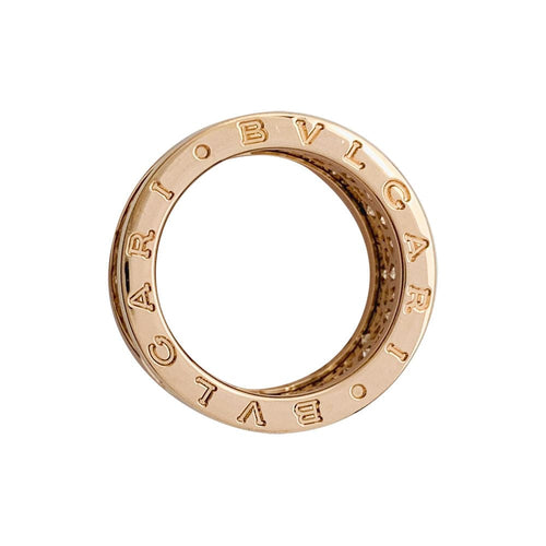 Bague 53 Bague Bulgari "B.Zero1" en or rose et diamants. 58 Facettes 31072