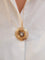 Pendentif Pendentif rond vintage or jaune, diamant et saphirs 58 Facettes J86