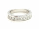 Bague 54 Bague Demie alliance Or blanc Diamant 58 Facettes 578776RV