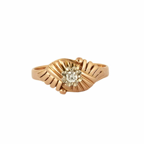 Bague 59 BAGUE OR ZIRCONIUM 58 Facettes BO/230085