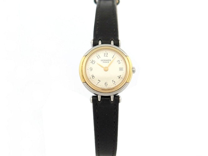 Montre montre HERMES windsor 24 mm quartz acier et cuir 58 Facettes 255642